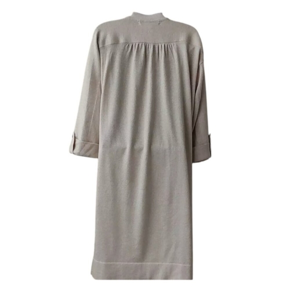 Diane Von Furstenberg DVF Longline Cardigan Jacket Sweater Metallic Size L - Picture 6 of 12